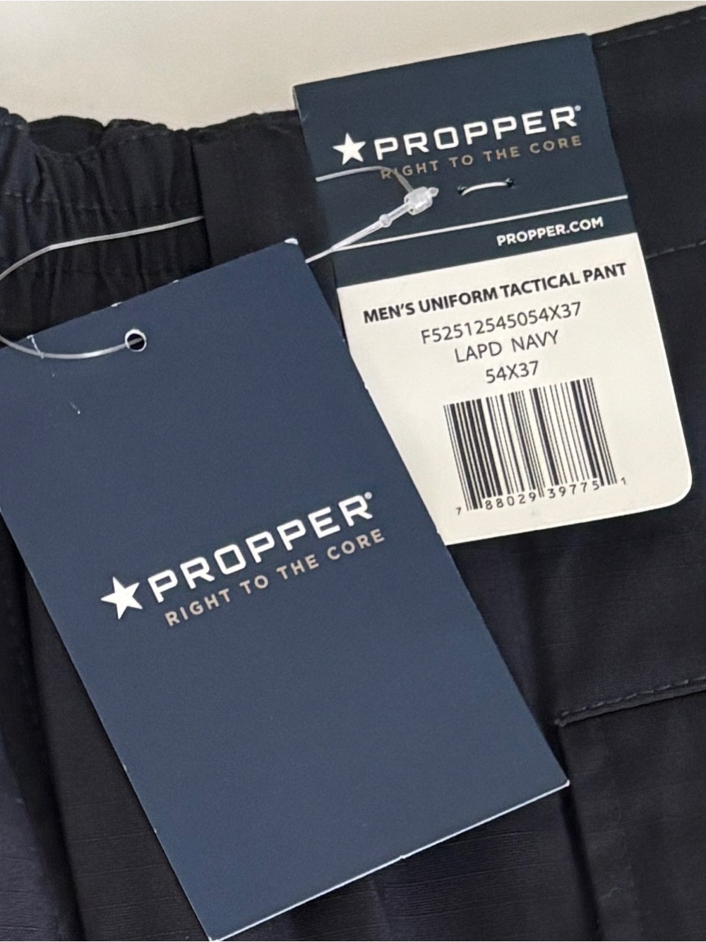 Propper Men’s Tactical Uniform Ripstop Cargo Pants Navy 54x37 Relaxed fit - NWT - Picture 8 of 8